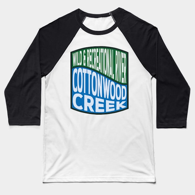 Cottonwood Creek (California) Wild and Recreational River wave Baseball T-Shirt by nylebuss